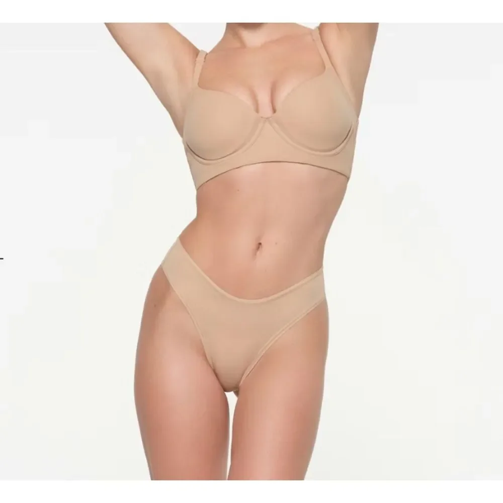 NEW SKIMS Fits Everybody Full Coverage Back Smoothing Bra Clay 36DD 36E NWT - Picture 2 of 4